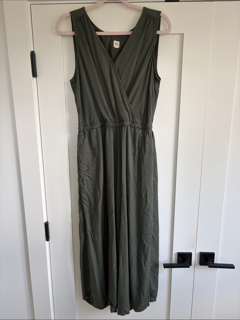 TALL Gap Sleeveless Cropped Jumpsuit - Green - Large